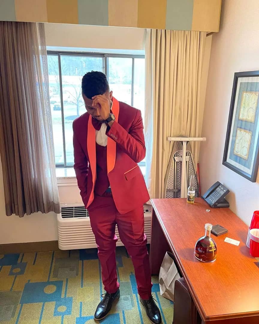 Burgundy Bridal Suit ft Astring