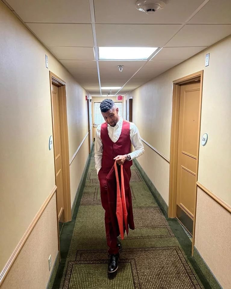 Burgundy Bridal Suit ft Astring